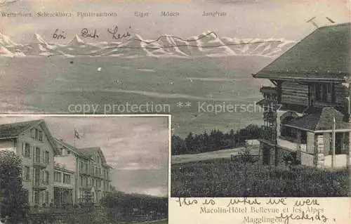 AK / Ansichtskarte Magglingen Macolin-Hôtel Bellevue et les Alpes