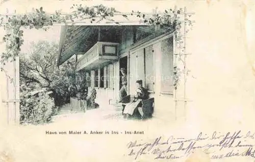 AK / Ansichtskarte Ins-Anet Erlach BE Haus von Maler A. Anker