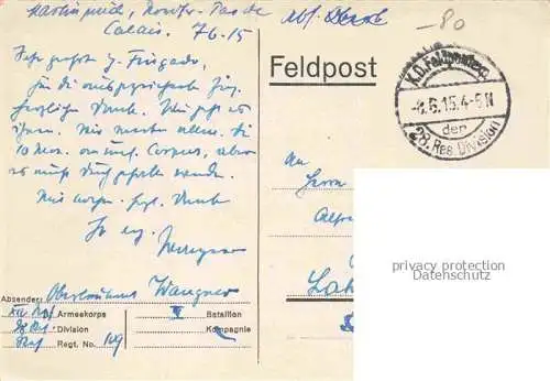 AK / Ansichtskarte Fricourt Peronne 80 Somme Schloss Erinnerung an den Feldzug 1914/15 Kuenstlerkarte