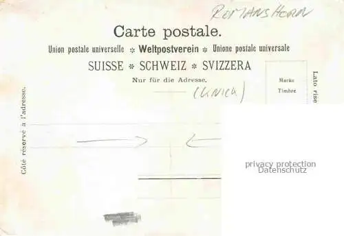AK / Ansichtskarte ROMANSHORN Bodensee TG 7. Zusammenkunft des Verkehrspersonals der Bodenseeuferstaaten Pro 1899