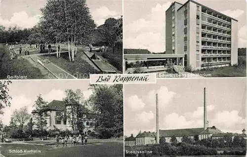 AK / Ansichtskarte Bad Rappenau Golfplatz Schloss Kurheim Schwarzberg Sanatorium Staatssaline