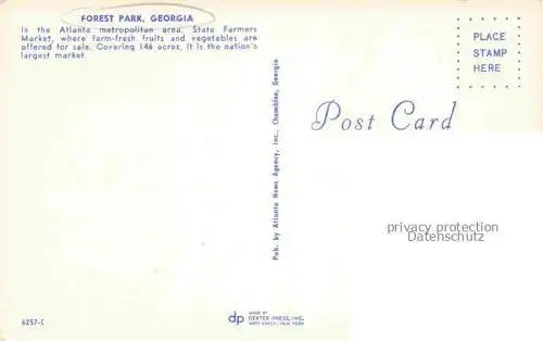 AK / Ansichtskarte Georgia US-State Forest Park Fliegeraufnahme