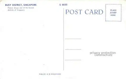 AK / Ansichtskarte Singapore Fliegeraufnahme Business Districts