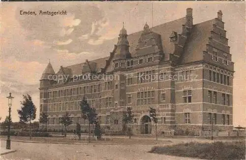 AK / Ansichtskarte EMDEN  Ostfriesland Amtsgericht Feldpost