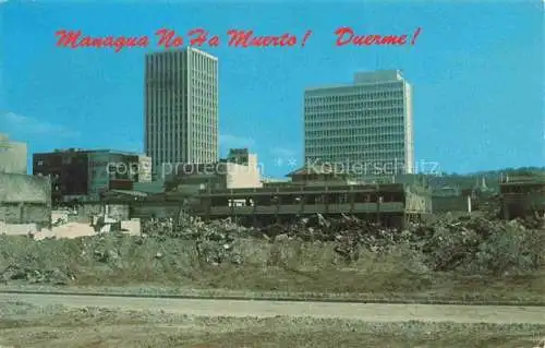 AK / Ansichtskarte MANAGUA_Nicaragua View of the Bank of America and Central Bank after the earthquake 1972 