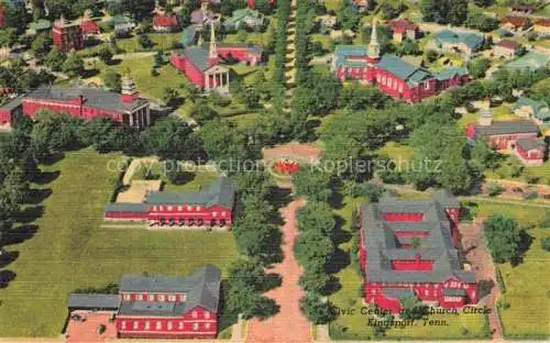 AK / Ansichtskarte Kingsport Aerial view with civic center