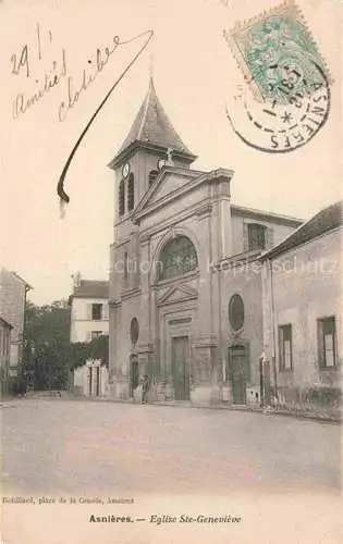AK / Ansichtskarte ASNIERES  92-SUR SEINE Hauts-de-Seine Eglise St Genevieve