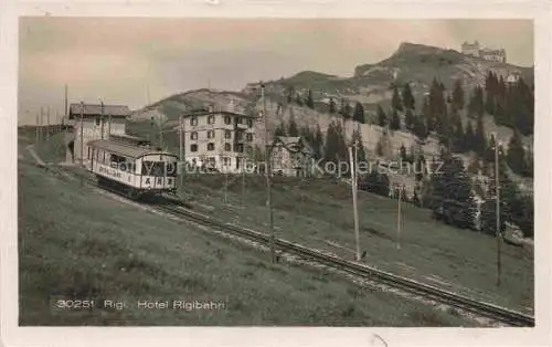 AK / Ansichtskarte Rigi Kulm 1798m SZ Hotel Rigibahn