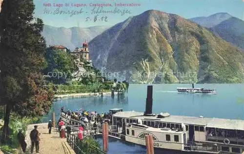 AK / Ansichtskarte Castagnola Lago di Lugano Imbarcadero