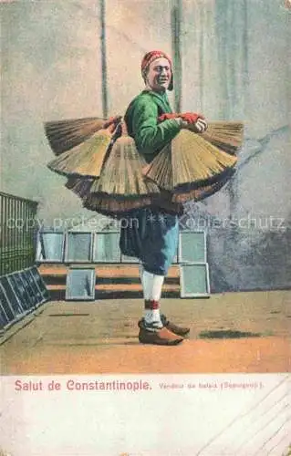 AK / Ansichtskarte Constantinople Constantinopel ISTANBUL TK Vendeur de balais