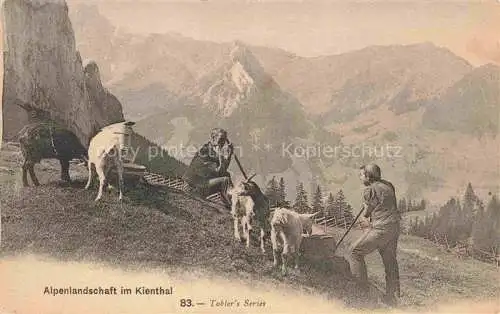 AK / Ansichtskarte Kiental BE Alpenlandschaft Ziegen Hirten