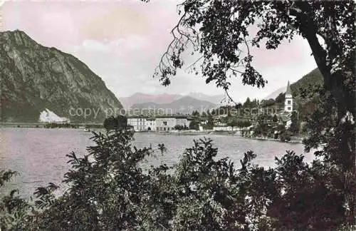 AK / Ansichtskarte Bissone Lago di Lugano TI Panorama