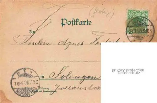 AK / Ansichtskarte Strassburg  Strasbourg 67 Bas-Rhin Gruss aus der Rheinlust Restaurant Muenster Rheinbruecke Litho