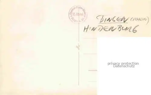 AK / Ansichtskarte Bingen Rhein Paul von Hindenburg