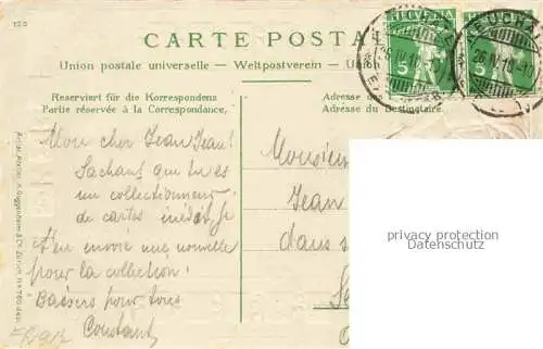 AK / Ansichtskarte GENEVE Genf GE Rue du Montblanc Kantonswappen Passpartout