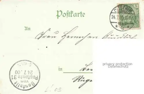AK / Ansichtskarte Kuestrin-Kietz Brandenburg Freiburger Bahnhof Kaiserlicher Palast Litho