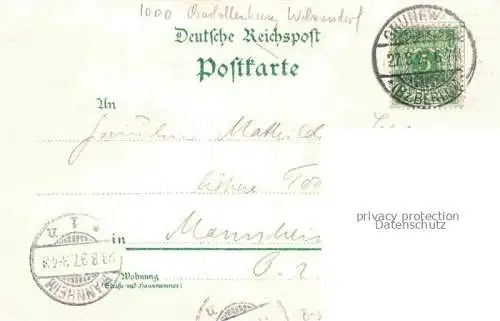 AK / Ansichtskarte Grunewald CHARLOTTENBURG-WILMERSDORF BERLIN Café Grunewald im Grunewald Speisesaal Litho Deutsche Reichspost