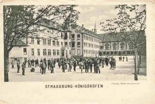 AK / Ansichtskarte Koenigshofen  STRASBOURG Strassburg 67 Bas-Rhin Kinder auf dem Schulhof