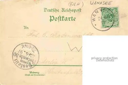 AK / Ansichtskarte Wannsee STEGLITZ-ZEHLENDORF BERLIN Beelitz-Hof Restaurant Bahnhof Panorama Wannsee Litho Deutsche Reichspost