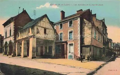 AK / Ansichtskarte Cande SEGRE 49 Maine-et-Loire Les Arcades et Rue Saint Jean