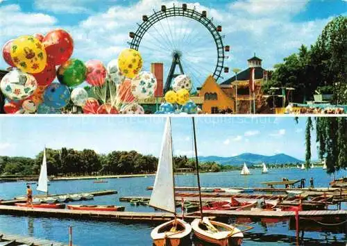 AK / Ansichtskarte WIG WIGA Wiener Gartenschau WIEN AT Alte Donau Riesenrad Boote See