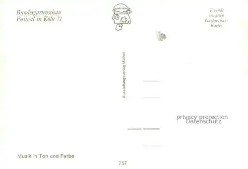 AK / Ansichtskarte BUGA Bundesgartenschau Festival Koeln 