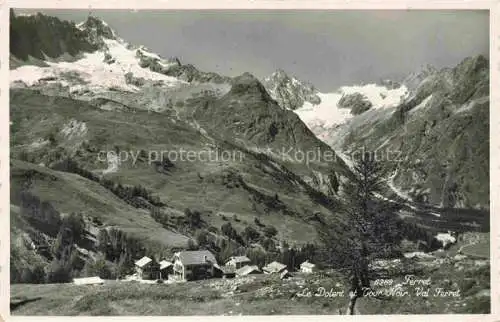 AK / Ansichtskarte Ferret Le 2965m Val Ferret Rosablanche VS Le Dolent et Tour Noir Val Ferret