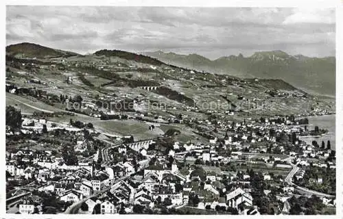 AK / Ansichtskarte Pully Lausanne VD et Lutry Vue aerienne