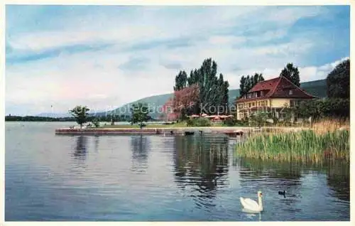 AK / Ansichtskarte La Neuveville Bielersee Preles BE Hotel Restaurant JJ Rousseau