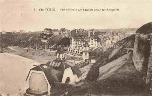 AK / Ansichtskarte GRANVILLE 50 Manche Vue générale des falaises prise des remparts