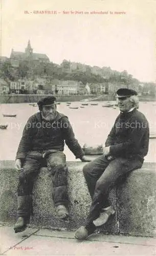 AK / Ansichtskarte GRANVILLE 50 Manche Sur le port attendant la marée