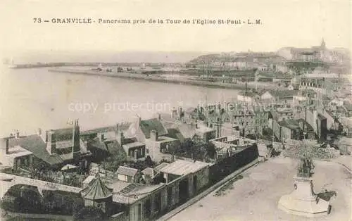 AK / Ansichtskarte GRANVILLE 50 Manche Panorama pris de la Tour de l'Eglise Saint Paul