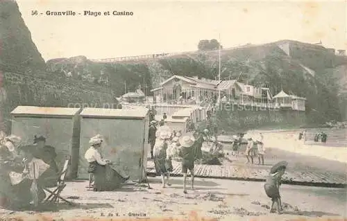 AK / Ansichtskarte GRANVILLE 50 Manche Plage et Casino