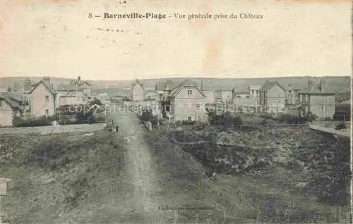 AK / Ansichtskarte BARNEVILLE-PLAGE Barneville-Carteret 50 Manche Vue générale prise du château