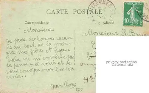 AK / Ansichtskarte BARNEVILLE-PLAGE Barneville-Carteret 50 Manche Vue générale prise du château