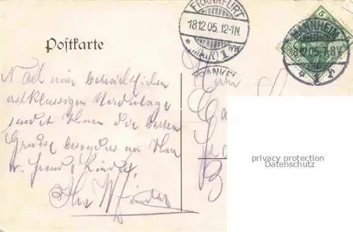 AK / Ansichtskarte MANNHEIM Grossherzogliches Schloss Kaiser Wilhelm Denkmal