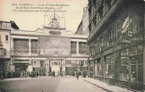 AK / Ansichtskarte PARIS 75 Les Folies Bergères et Rue Geoffroy-Marié