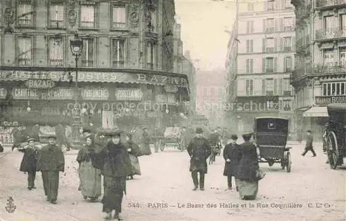 AK / Ansichtskarte PARIS 75 Bazar des Halles et Rue Coquillière