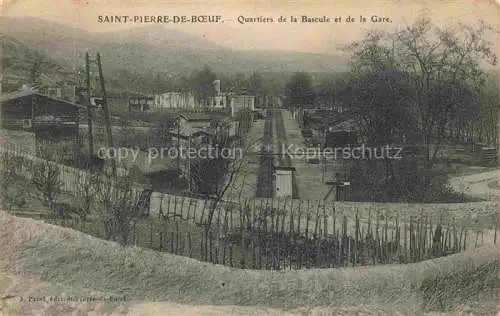 AK / Ansichtskarte Saint-Pierre-de-Boeuf 42 Loire Quartiers de la Bascule et de la Gare