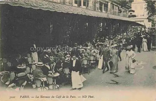 AK / Ansichtskarte PARIS 75 La Terrasse du Café de la Paix