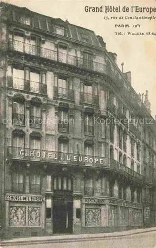 AK / Ansichtskarte PARIS 75 Grand Hôtel de l'Europe