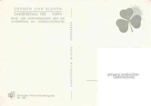 AK / Ansichtskarte BUGA Bundesgartenschau Fuerth Empfangsgarten Wasserspiele Ausstellungskaffee 