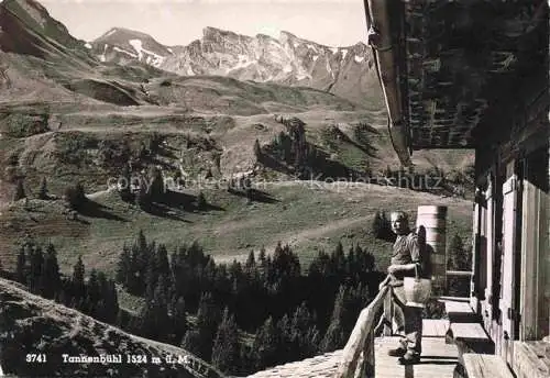 AK / Ansichtskarte Tannenbuehl Tannebuehl 1524m Beckenried Vierwaldstaettersee NW Touristenhaus Tannebuehl