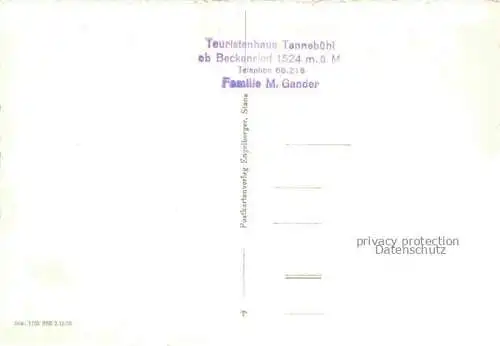 AK / Ansichtskarte Tannenbuehl Tannebuehl 1524m Beckenried Vierwaldstaettersee NW Touristenhaus Tannebuehl