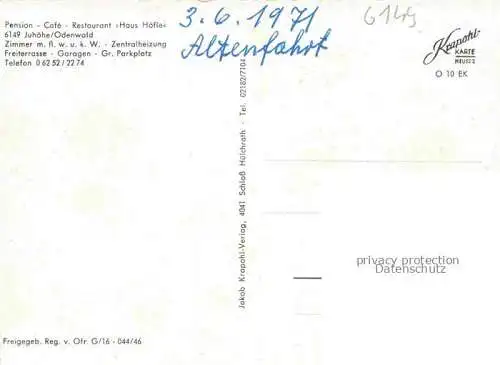 AK / Ansichtskarte Juhoehe Restaurant Cafe Haus Hoefle