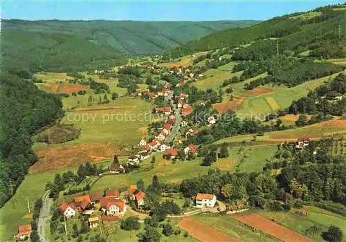 AK / Ansichtskarte Rothenberg Odenwald Hessen Gasthof Pension Zur Krone Fliegeraufnahme