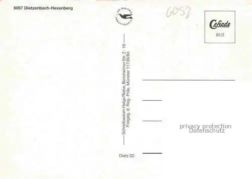AK / Ansichtskarte Hexenberg Dietzenbach Fliegeraufnahme