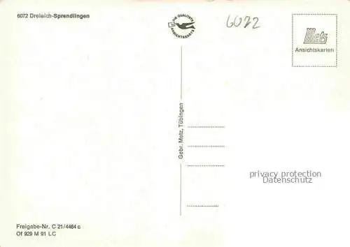 AK / Ansichtskarte Sprendlingen  Dreieich Hessen Fliegeraufnahme