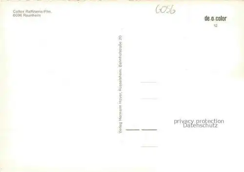 AK / Ansichtskarte Raunheim Gross-Gerau Hessen Caltex Raffinerie