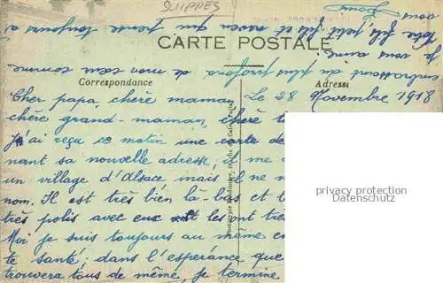 AK / Ansichtskarte Suippes Chalons-en-Champagne 51 Marne La Place et l'Eglise bombardée Ruines Grande Guerre 1914-17 Truemmer 1. Weltkrieg